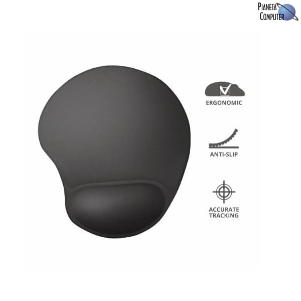 Tappetino Mouse TRUST BIGFOOT MOUSE PAD con poggiapolsi in GEL