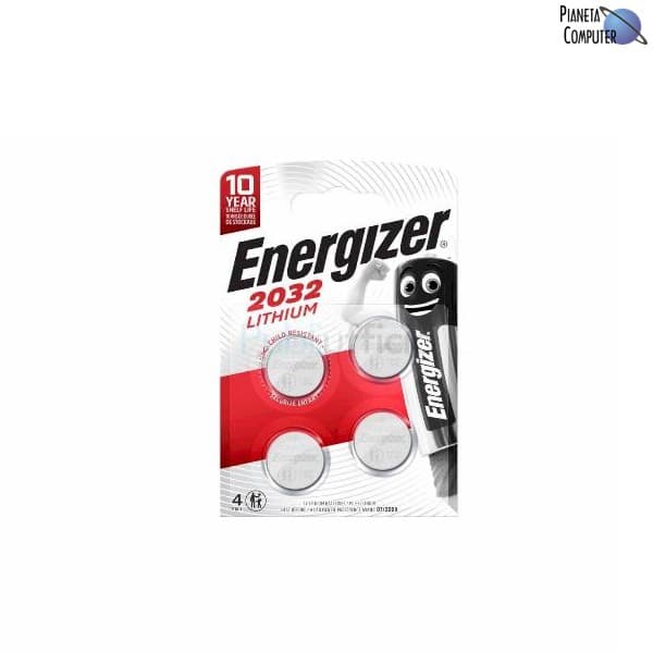 Batteria Pastiglia formato CR2032 da 3,0v - confezione da 4pz